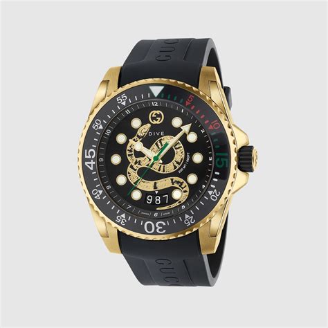 gucci snake watch women's|Gucci dive watch 45mm snake.